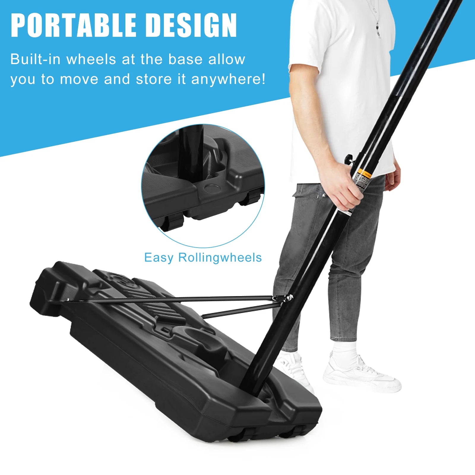 Basketball Hoop Basketball Stand with 45Cm Basketball Rim for Kids/Teens