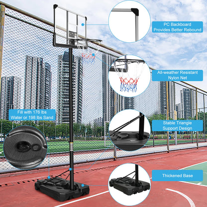 Basketball Hoop Basketball Stand with 45Cm Basketball Rim for Kids/Teens