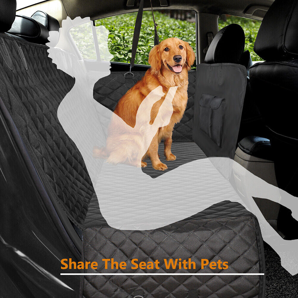 Premium Pet Car Seat Cover Hammock for Dogs and Cats with Nonslip Protection and Four Complimentary Gifts
