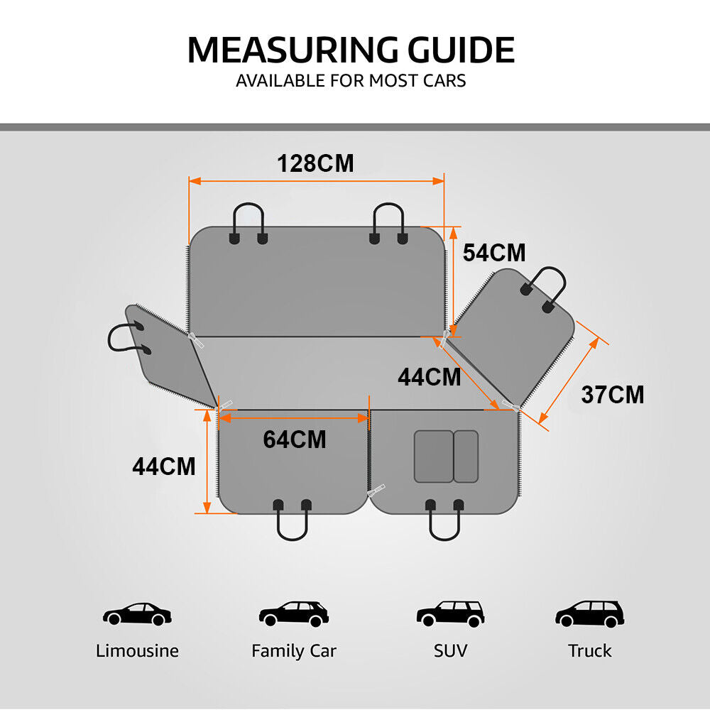 Premium Pet Car Seat Cover Hammock for Dogs and Cats with Nonslip Protection and Four Complimentary Gifts