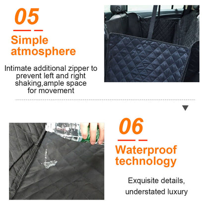 Premium Pet Car Seat Cover Hammock for Dogs and Cats with Nonslip Protection and Four Complimentary Gifts