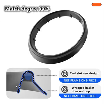 1Pcs 45Cm Removable Basketball Net, Outdoor and Indoor Portable Basketball Net, Professional Sports Basketball Net